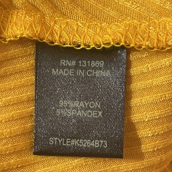 Honey & Sparkle Mustard Yellow Button Front Cami Tank Top XL - Picture 6 of 9